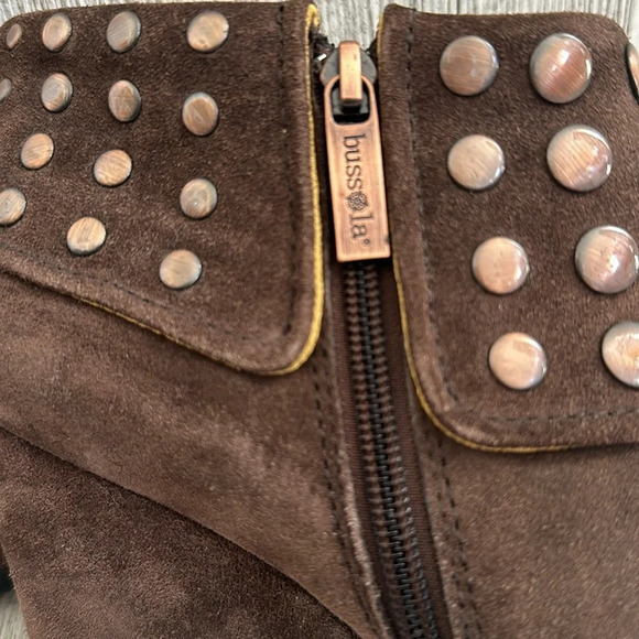 Bussola for Anthropologie Size 41 Enna Taupe Studded Bootie - Picture 6 of 7